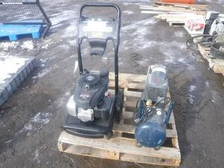 Mastercraft 8 Gal. Compressor and Diamond 2600 PSI Pressure Washer 