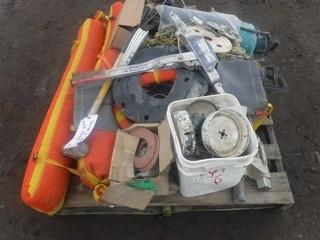 Lot of Weed Sprayers, Hole Saw Pits, Vices, Etc. 