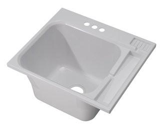 Cashel 25 x 22 Single Drop-in Laundry Sink (CSHL1002)