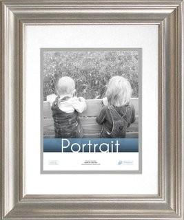 Charlton Home Topeka Matted Wall Portrait Picture Frame - Silver 11" x 14" (CHLH2267_15375280_15375276)