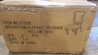 Cardinal Health - Elephant KD Chair - Yelllow Finish - 47366 - Set of 2