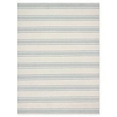 MAGNOLIA HOME BY JOANNA GAINES CARTER 5-FOOT X 7-FOOT 6-INCH AREA RUG IN IVORY/AQUA                 