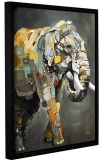 Bloomsbury Market 'Asian Elephant' Framed Painting Print on Canvas 8" x 10" (BLMT4009_23401316)