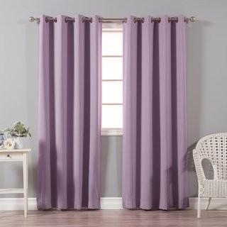 Best Home Fashion, Inc. Solid Blackout Thermal Grommet Curtain Panels - Light Pink - 52" x 84" (BEHF1739_24185897_24185906)
