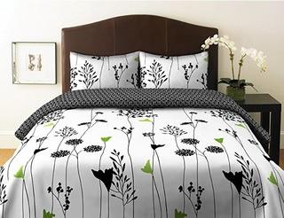 Perry Ellis America - King Duvet Cover Set - Lily Blk - 174001