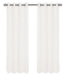 Lot (3) Lavish Home Blackout Panels w/ Grommets - White - 63-84T096-W