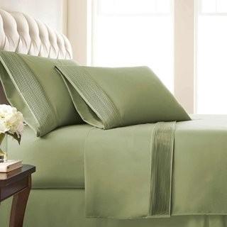 Andover Mills Duke Extra Deep Pocket Pleated Sheet Set - Twin - Olive Green (ANDO7971_21353013_21353020)