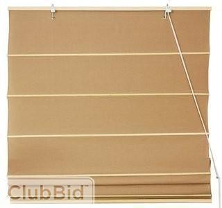 Winston Porter Cotton Roman Shades Blinds - Beige (WNPR6194_22947229_22947231)