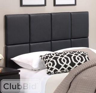 Wade Logan Zanna Upholstered Panel Headboard TILES (Qty of 10) - Black - King  