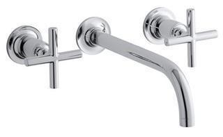 Kohler Wall - Mount Faucet Trim T14414-3-CP - Polished Chrome