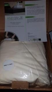 Knit Craze Micro Fiber Fitted Ivory Sheet - King - MFI-FSIVY-KCCK