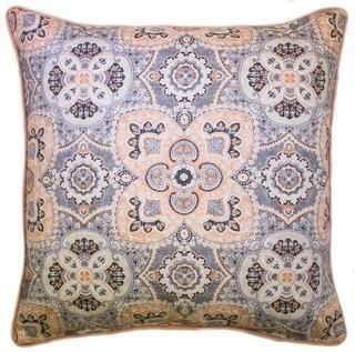 Bungalow Rose Dondre 100% Cotton Throw Pillow  - Blue (BNRS5811_22069173)