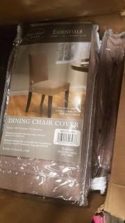 Lot 6 Latitude Run Box Cushion Dining Chair Slipcover (LTTN4284_25590788) ING-DRC-BG - Beige Color 