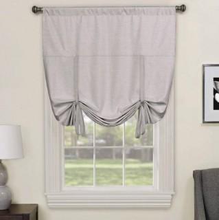 Lot (4 pcs) - 42" x 63" Charlton Home Columbia Blackout Window Tie-up Shade- Grey (CHRL1859_20960923)