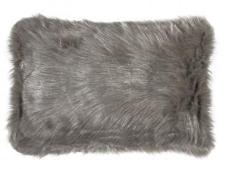 Willa Arlo Interiors Gaetane Faux Fur Lumbar Pillow- Gradient Grey  (WRLO1660_22248349)