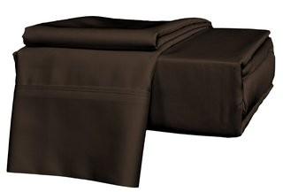 Brielle 600 Plus Thread Count Egyptian Quality Cotton Sateen Premium Sheet Set - Queen - Brown (BRLL1020_13659755_13659764)