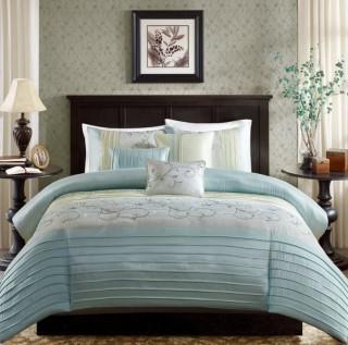 Darby Home Co Willshire 6 Piece Duvet Cover Set - King - Aqua (DBHM5589_23805477_23805480)