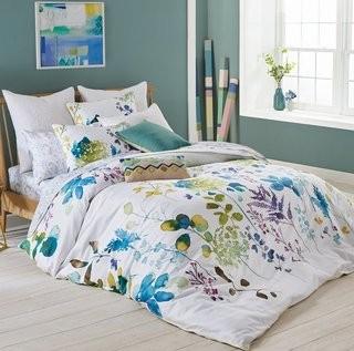 bluebellgray Botanical Garden 100% Cotton Bedding Set - Queen (BBGY1424_25761615_25761617)