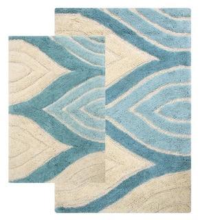 Alcott Hill Bellaire 2 Piece Bath Rug Set - Aqua Color(ALCT4053_15861423)