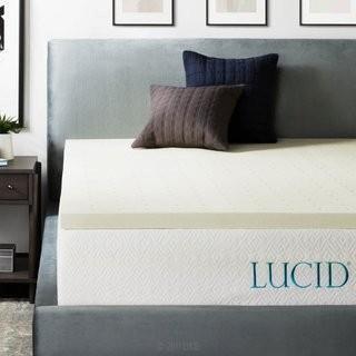 Lucid 2 Memory Foam Mattress Topper  - Twin (LCID1005_12478177)