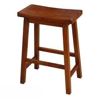 TMS 30 Arizonz Saddle Bar Stool - Medium Oak (TXR2048)