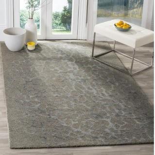 Safavieh Blossom Gray and Gray Rectangular: 4 Ft. x 6 Ft. Rug - BLM695B-4 Carpet