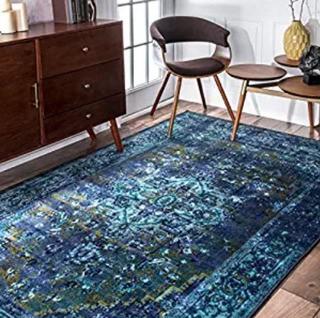 NU Loom - 200MCGZ01C-508 -  Traditional Vintage Inspired Overdyed Fancy Rug, 5' x 8', Blue