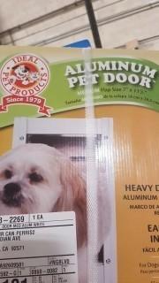 Aluminium Pet Door Size Medium - 7" x 11 1/4" 