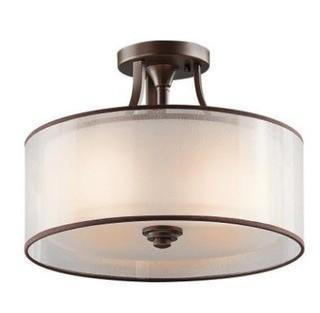 Kichler Lighting - 42386MIZ - Lacey - Three Light Semi-Flush Mount