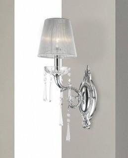 Worldwide Lighting Orleans 1-Light Wall Sconce  - Chrome - W2313131C6/D6 (WWM1298)