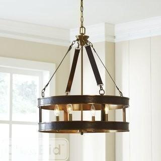 Birch Lane Thorndike 4-Light Drum Chandelier - Brass (BL11196)