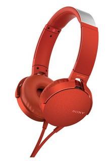 Sony MDR-XB550AP - Headphones - Red 