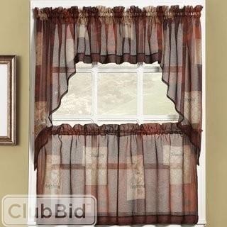 No. 918 Millennial Eden Tier Curtain 36" x 56" (SUNZ1115_15753257_15753255)