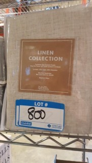 Best Home Fashion - Linen Collection - 2 Curtain panels 52" x 84" 