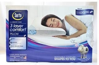 Serta 3-Layer Comfort Pillow - Gel Memory Foam 