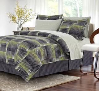 Latitude Run Gathney Reversible Bed in a Bag Set - Lime - Full (LDER7177_24389672_24389676)