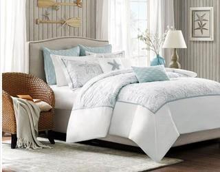 Harbour House - King Duvet Mini Set - Maya Bay - White Color - 