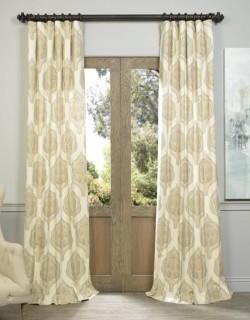 Lot (4) Bungalow Rose Io Twill Semi-Opaque Single Curtain Panel - Tan 50x84(BNRS4051_21298327_21298330)