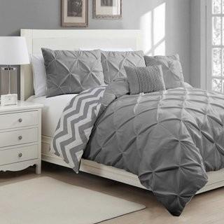 Willa Arlo Interiors Acrion 5 Piece Reversible Duvet Cover Set  - Full - Grey (WRLO6830_22801182_22801178)