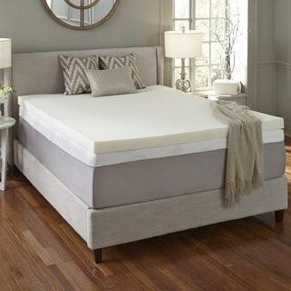 Simmons Curv Flat 2 Memory Foam Mattress Topper  - Twin (SMCU1003_19824010)