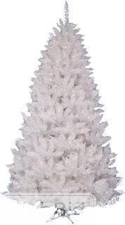 The Holiday Aisle Crystal White Spruce 3.5' Artificial Christmas Tree with 90 LED White Lights with Stand (THDA4445)