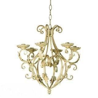 Astoria Grand Dirraw Regal 6-Candle  Mini Chandelier  - Bone Color(ARGD2064)