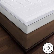 THERAPEDIC(R) LUXURY QUILTED DELUXE 3-INCH MEMORY FOAM TWIN/TWIN XL BED TOPPER                      