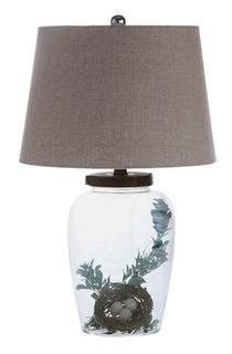 13" Round x23" H Glassfillable Table Lamp - V-90252 - DA0948