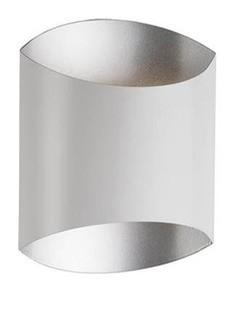 Kuzco Lighting -  Wall Sconce White with Sleek Silver Interior (601471WH-LED)