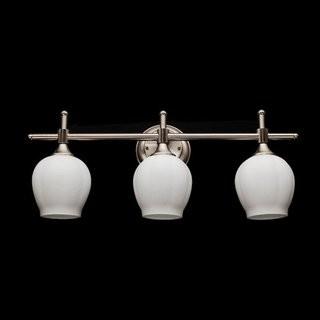 eTopLighting Le Baignoire 3-Light Vanity Light - Chrome w/Alabaster Glass Finish (ETLT1037)