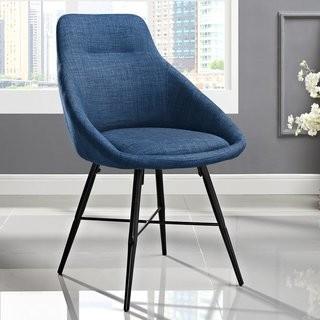 George Oliver Vanwyk Urban Upholstered Side Chair - Set of 2 - Blue  (GOLV2813_24178286)