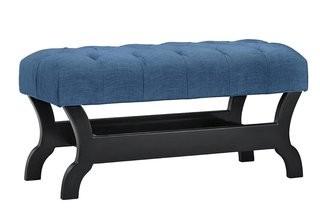 Charlton Home Kalona Bench - Blue (CHRL8391_25148459)