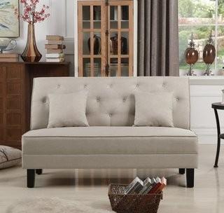 Winston Porter Hurst Tufted Loveseat  - Beige (WNPR3260_22090673)