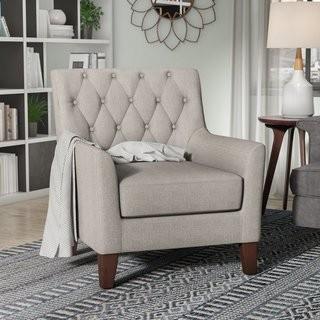 Charlton Home Goodfield Armchair - Beige (CHRL8211_24799907)